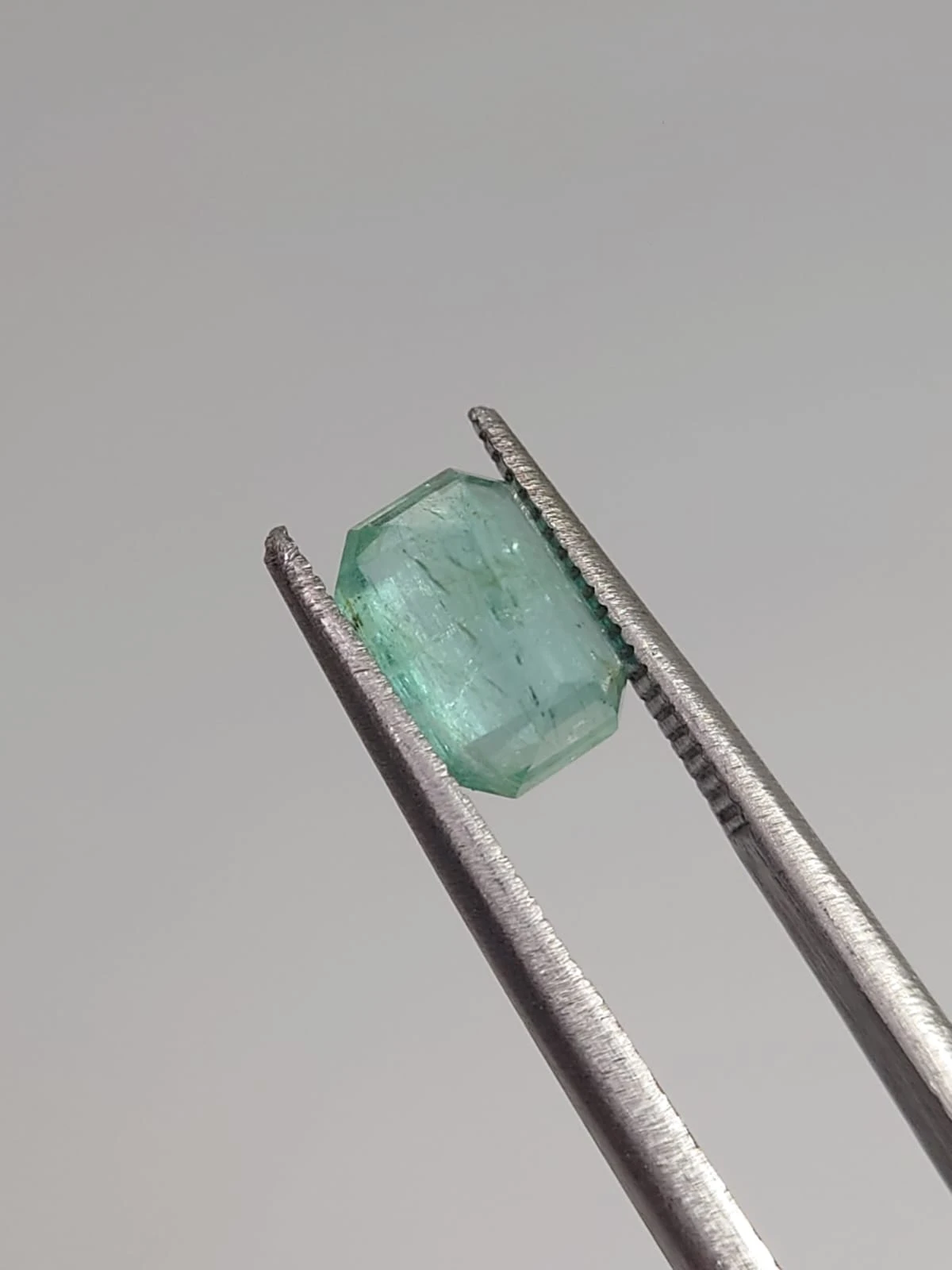 1.42ct Natural Bluish Green Emerald Loose Gemstone From Panjshir Afghanistan — view 4